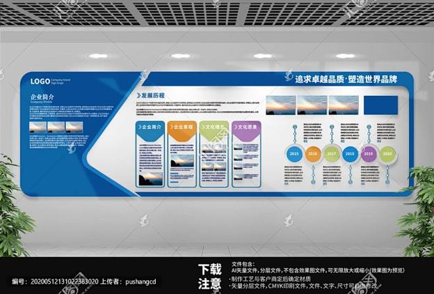 《企业展板海报》 文化墙